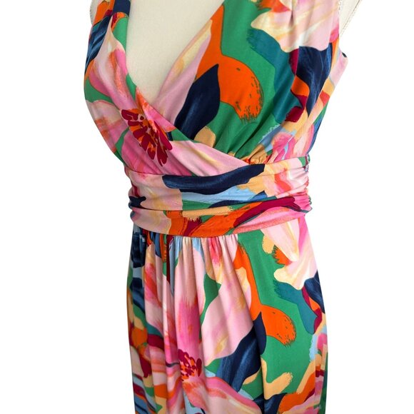 PAPPAGALLO Multicolor Floral Maxi Dress Size Small - Picture 7 of 14